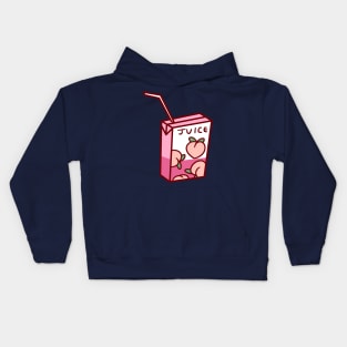 Peach Juice Box Kids Hoodie